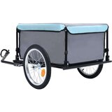 vidaXL prikolica za bicikl crno-plava 65 kg | shoptok.hr