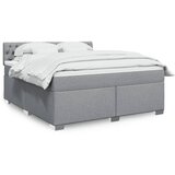Maison Chic Box spring postelja - Vzmetna postelja z vzmetnico svetlo siva 180x200 cm blago SL11635, (21901604) | Shoptok.si