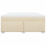 Krevet s oprugama i madracem krem 180x200 cm od tkanine | shoptok.hr