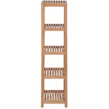  Kupaonski stalak s 4 razine od masivne tikovine 42x42x165 cm | shoptok.hr