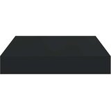  Plutajuće zidne police 4 kom crne 23 x 23,5 x 3,8 cm MDF | shoptok.hr