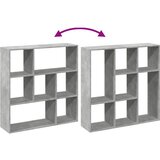 Sobna pregrada / regal za knjige sivi 102x29x103,5 cm drveni | shoptok.hr