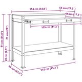  Radne klupe s ladicama Crna 81 x 41 x 145 cm Konstruirano drvo | shoptok.hr