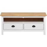 TV omarica Hill bela 110x40x47 cm trdna borovina, (20622195) | Shoptok.si