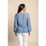 Fenzy Plus Size Bluza Dugih Rukava, Svijetloplava | shoptok.hr