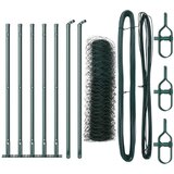  Heksagonalna ograda Zelena 0.6x10 m Čelik Ograda s osnovnim pločama 7 kom Ø32mm 70cm galvanizirani čelik | shoptok.hr
