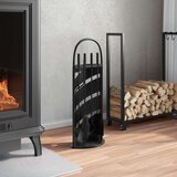  Komplet orodja za kamin 5 kosov 23x15x66 cm jeklo | Shoptok.si