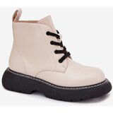Boto Insulated Women's Platform Boots Lace-up Light Beige Harmine Cene