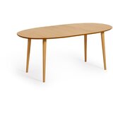 Kave Home Proširiv blagovaonski stol u dekoru hrasta u prirodnoj boji 90x140 cm Oqui – | shoptok.hr