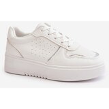 Boto Women's Platform Sneakers With Decorative Lacing White Mistra | Shoptok.si