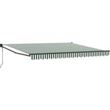 Nadstrešnica Zelena i bijela 400 × 300 cm Poliester i metal | shoptok.hr