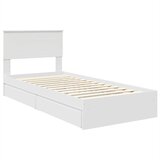  Krevet s od storage Bijelo 75 x 190 cm Konstruirano drvo | shoptok.hr