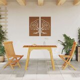 vidaXL Vrtni blagovaonski stol 110 x 56 x 75 cm masivno bagremovo drvo | shoptok.hr