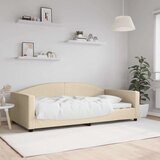 vidaXL Dnevni krevet krem 100 x 200 cm od tkanine | shoptok.hr