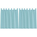 Voile zavjese s petljama 2 kom. tirkizne 140x140 cm | Shoptok.si