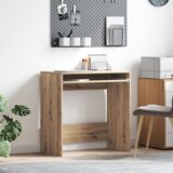vidaXL računalniška miza Umetniški hrast Inženirski les Standard | Shoptok.si