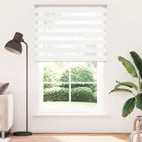 vidaXL zebra senčilo bela 140x200 cm tkanina širina 135,9cm poliester | Shoptok.si