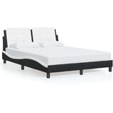  Okvir kreveta LED crno-bijeli 140 x 200 cm od umjetne kože | shoptok.hr