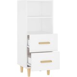  Komoda bijela 34,5 x 34 x 90 cm od konstruiranog drva | shoptok.hr