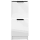  Komode sjajne bijele 2 kom 30x30x70 cm od konstruiranog drva | shoptok.hr