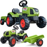 Falk Claas zeleni traktor sa pedalama i prikolicom +truba 2 godine. | shoptok.hr