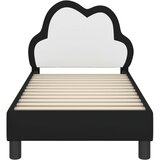  Okvir kreveta za malu djecu s naslonom Crna 70 x 140 cm PU | shoptok.hr