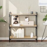 vidaXL Regal za knjige s 3 razine boja hrasta 80 x 30 x 86 cm drveni Cijene