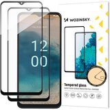 Wozinsky SET 2x 9H kaljeno steklo za celoten zaslon Nokia G22 s črnim okvirjem, (21534041) | Shoptok.si