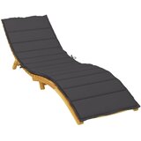  Jastuk za ležaljku crni 200 x 50 x 3 cm od tkanine Oxford | Eponuda.com
