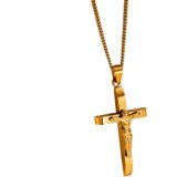 Ogrlica VO-34100 Cruz - Zlatna KP34100 | shoptok.hr