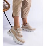 Gemre Beige sneakers with thicker soles Guerrera | Shoptok.si