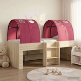 Krevet s Tunnels 3 kom. Sonoma i Crvena Konstruirano drvo | shoptok.hr