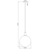 Zuma line 003064-034739- Visilica na sajli NUA 1xE27/25W/230V Ø 30 cm zlatna/crna | Eponuda.com