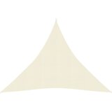 vidaXL Senčno jadro 160 g/m² krem 3x3x3 m HDPE | Shoptok.si