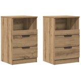  Noćni ormarići 2 kom Artisan hrast 40x36x65 cm izrađeno drvo | shoptok.hr