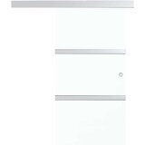 In Drsna vrata ESG steklo in aluminij 90x205 cm srebrna | Shoptok.si