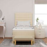  Okvir za posteljo z vzmetnico Set 2 Krem Blago 100 x 200 cm, (22067358) | Shoptok.si