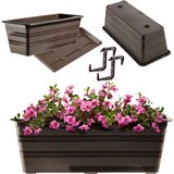 KADAX Balkonski lonec 40 cm, stojalo za cvetlične lončke, ročaji, balkon, (5000345948) | Shoptok.si