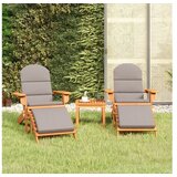  Vrtna adirondack garnitura 3-delna trakacijev les | Shoptok.si