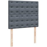  Krevet box spring s madracem tamnosivi 120 x 190 cm baršun | shoptok.hr
