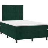  box spring s madracem tamnozeleni 120x190 cm baršunasti | shoptok.hr
