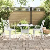  3-dijelni bistro set bijeli od lijevanog aluminija | shoptok.hr