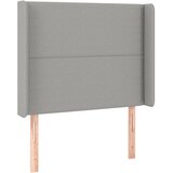  Krevet box spring s madracem LED svjetlosivi 90x190 cm tkanina | shoptok.hr