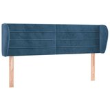  Vzglavje z ušesi temno modro 147x23x78/88 cm žamet, (20934006) | Shoptok.si