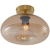 QAZQA Art Deco stropna svetilka medenina z jantarjem - Busa | Shoptok.si