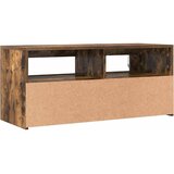 TV ormarić s LED svjetlima boja dimljenog hrasta 90x35x40 cm | shoptok.hr