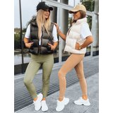 DStreet Prążkowane legginsy damskie JUST kamelowe | shoptok.hr