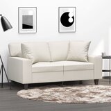  Ukrasni jastuci 2 kom krem 40 x 40 cm od umjetne kože | shoptok.hr