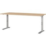 Germania Radni stol podesive visine s pločom stola u dekoru hrasta 80x180 cm Downey – Cijene
