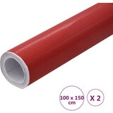 vidaXL Folije za automobil 2 kom 4D crvene 100 x 150 cm + 50 x 150 cm | shoptok.hr